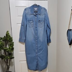 Women's Denim Maxi Dress